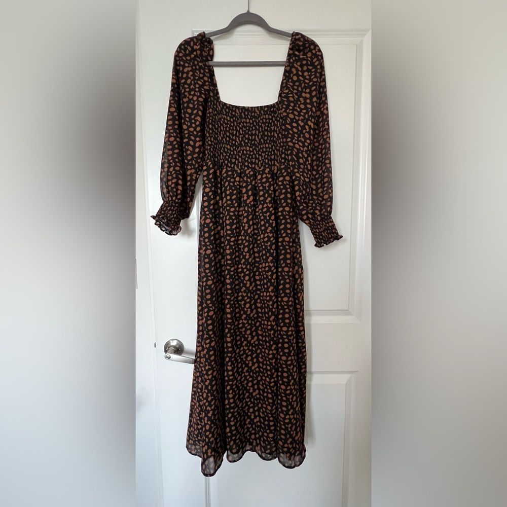 Smoked maxi dress